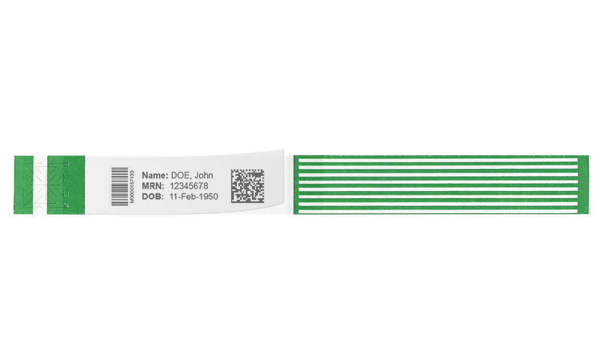 Braccialetti Short Stay LabelBand con pellicola di protezione adesiva