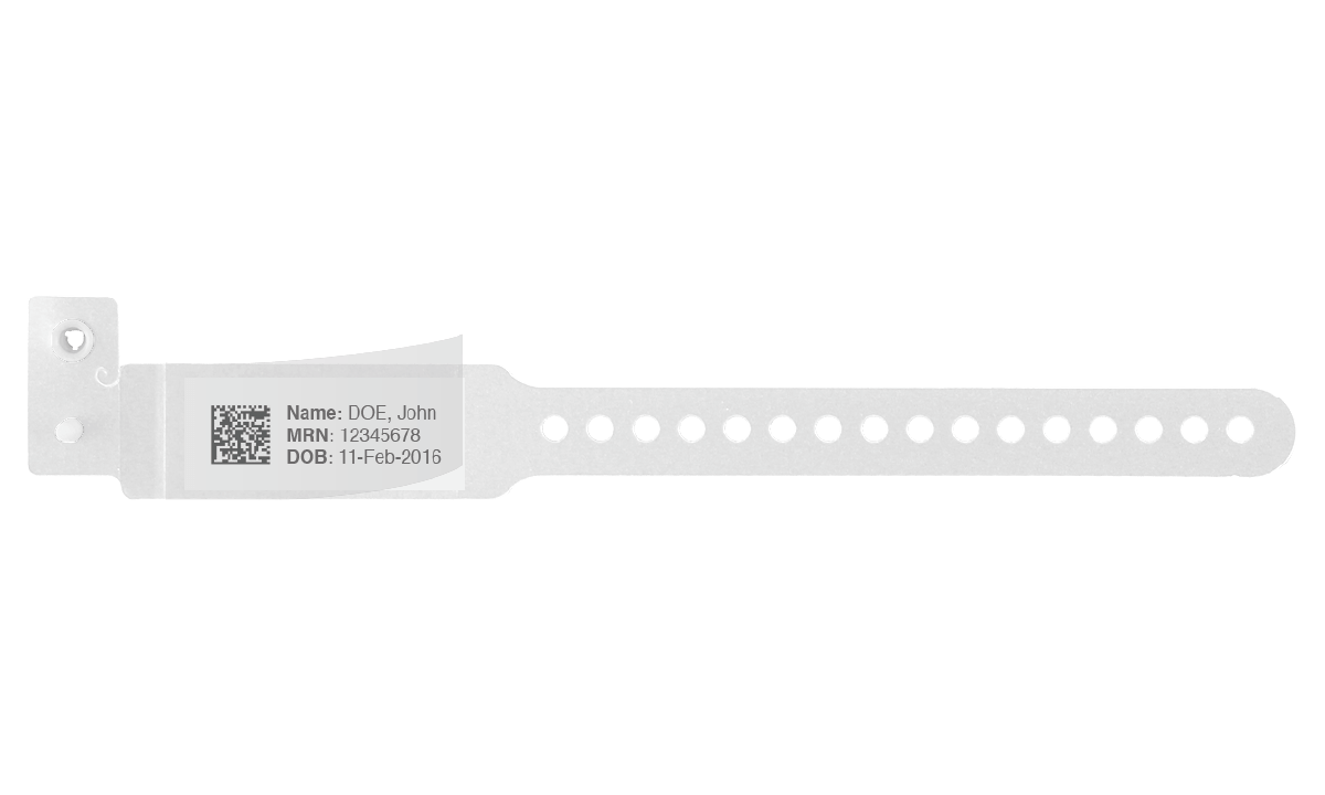 Braccialetti Sentry LabelBand con pellicola di protezione adesiva - Modello Pediatrico