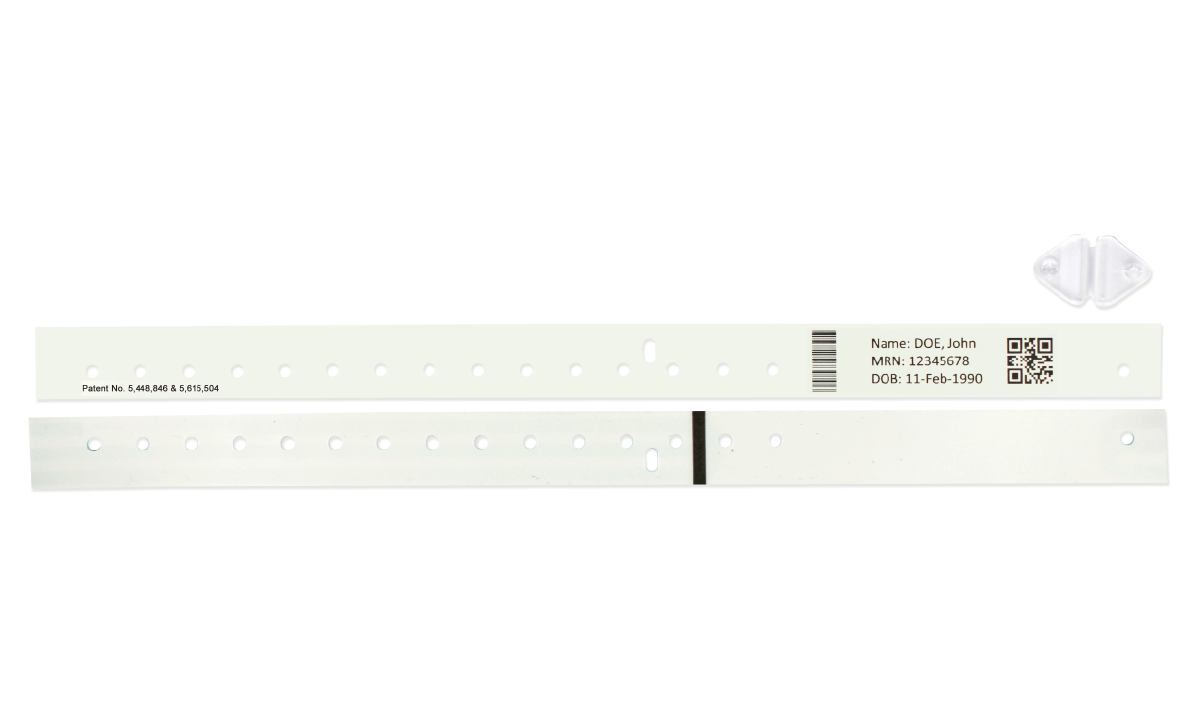 Braccialetti Soft CompuBand a Stampa Termica (Chiusura a scatto) - Modello Adulto/Pediatrico - 500 braccialetti