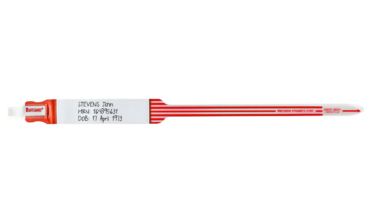 Braccialetti a scrittura directa Safeguard - Modello Adulto