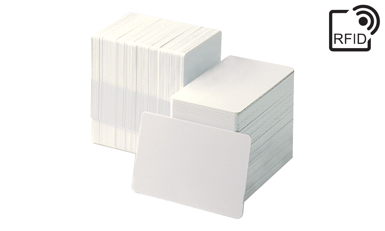 Tessera non personalizzata in PVC bianco - 750 mic