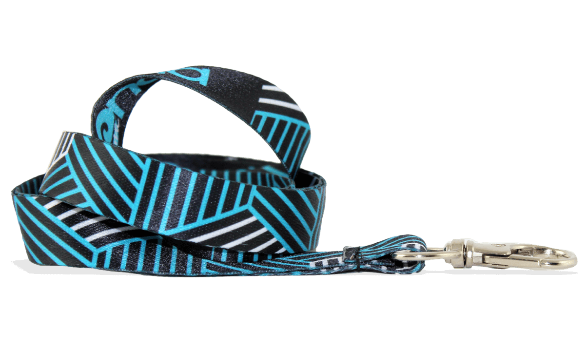 Laccetti porta badge personalizzati di 15 mm - Effetto raso - Stampa in quadricomia