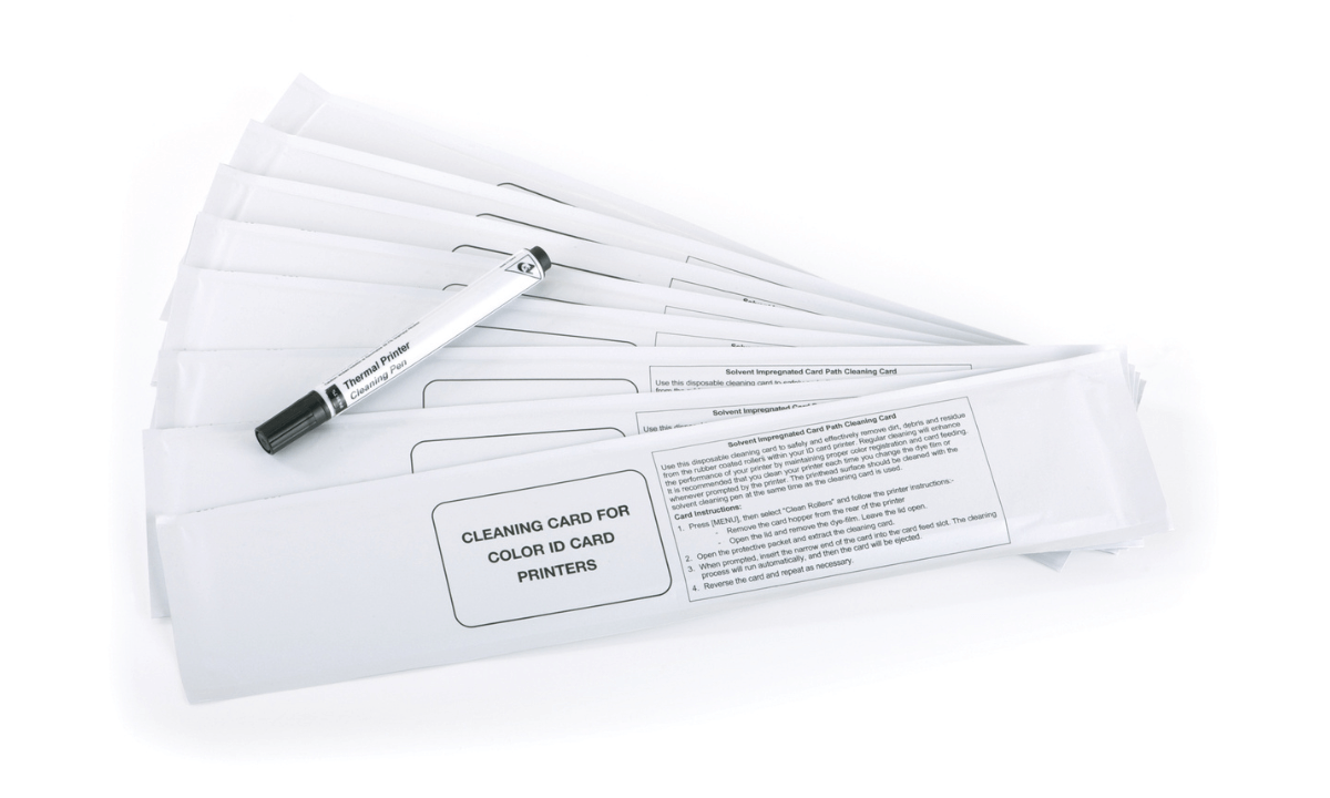 Kit di pulizia Magicard 300/600/E+ (10 tessere di pulzia e 1 pennarello)