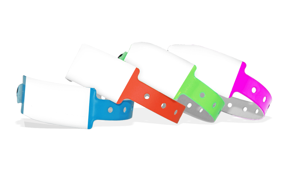 Braccialetti in vinile scrivibile senza personalizzazione 25 mm