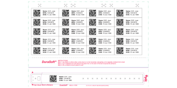 Braccialetti Durasoft a stampa laser 