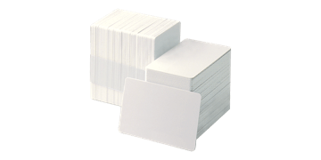 Tessera non personalizzata in PVC bianco - 250 mic