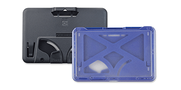 Portabadge B-Holder Orizzontale per tre tessere con dispositivo di scorrimento