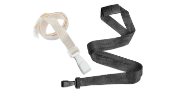 Laccetti di bambù di 15 mm con clip di sicurezza e gancio in plastica