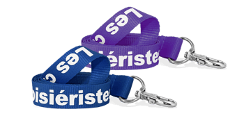 Laccetti portabadge personalizzati di 15 mm - 1 colore di stampa